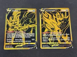 Zamazenta V SWSH077 Zacian V SWSH076 Black Star Promos Pokemon TCG - Image 1