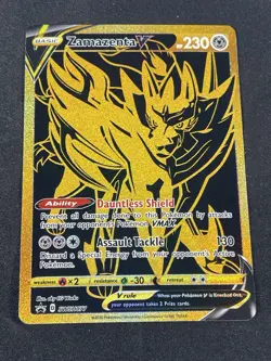Zamazenta V SWSH077 Zacian V SWSH076 Black Star Promos Pokemon TCG - Image 2