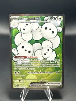 Pokemon Maushold ex 233/182 SV04: Paradox Rift Holo NM - Image 1