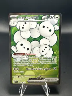 Pokemon Maushold ex 233/182 SV04: Paradox Rift Holo NM - Image 2