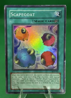Yugioh - Scapegoat - SDJ-041 Super Rare - Yugioh! Vintage Vtg Card Holo - Image 1