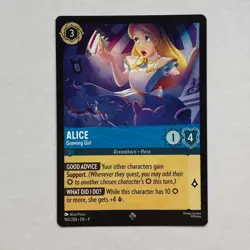 Alice 160/204 Disney Lorcana Fabled Regular Super Rare Card NM - Image 1