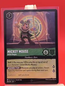 Mickey Mouse 88/204 Foil Super Rare The First Chapter Disney Lorcana Card - Image 1