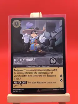Mickey Mouse Musketeer 186/204 Foil Rare The First Chapter Disney Lorcana Card - Image 2