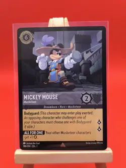 Mickey Mouse Musketeer 186/204 Foil Rare The First Chapter Disney Lorcana Card - Image 3
