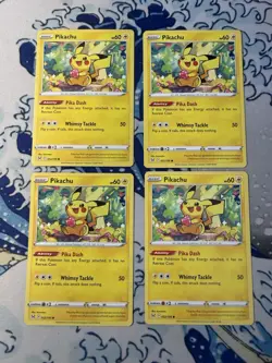 Pokemon TCG Pikachu Sword & Shield Lost Origin 052/196 Cute Single Card NM ⚡ - Image 3
