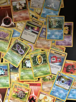Vintage Pokemon Cards Bundle x 100 including base set 1999 WOTC - Image 5