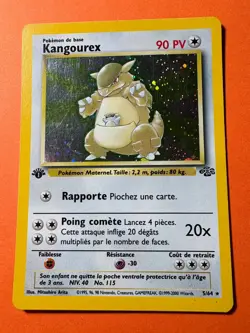 1st Edition Kangaskhan 5/64 Jungle Holo Rare Pokemon Card French version - Image 1