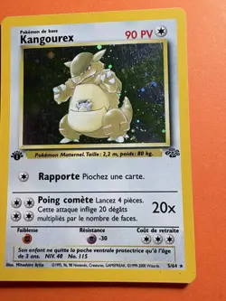 1st Edition Kangaskhan 5/64 Jungle Holo Rare Pokemon Card French version - Image 2