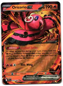Oricorio ex 018/094 - Phantasmal Flames Double Rare Pokemon TCG - LP Card - Image 1