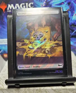 MTG Teenage Mutant Ninja Turtles Swamp 0312, NM, Surge Foil, Ships Quickly - Image 3