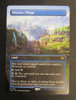 Mistrise Village (Borderless) Tarkir: Dragonstorm TDM Regular #397 Magic MTG - Image 1