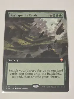 🔥 Reshape the Earth - BORDERLESS - MTG - Commander Legends - NM/M! WOW!! - Image 1