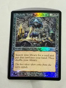 MTG FOIL Diabolic Tutor Odyssey Magic the Gathering - Image 1