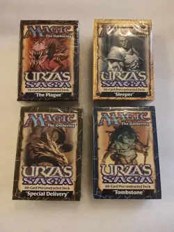 Mtg Version Urza'S Saga Pre-Constructed Deck 4 Piece Set / Usg No.MM250 - Image 1