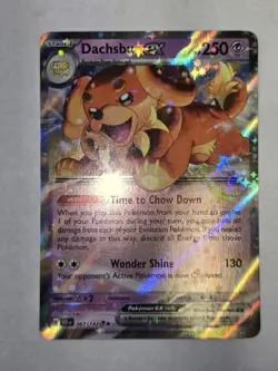 Pokemon TCG Dachsbun ex Stellar Crown 067/142 Holo Ultra Rare - Image 2