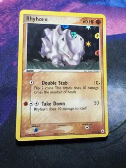 Pokemon TCG - Rhyhorn 70/101 Hidden Legends Reverse Holo - NM - Image 1