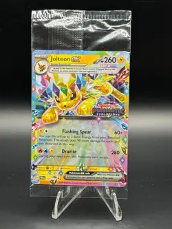 Pokemon TCG Prismatic Evolutions Jolteon EX 030/131 STAMPED Promo Sealed - Image 1