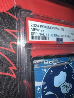 2024 POKEMON PAF EN-PALDEAN FATES SPECIAL ILLUSTRATION RARE #232 MEW EX PSA 10 - Image 3