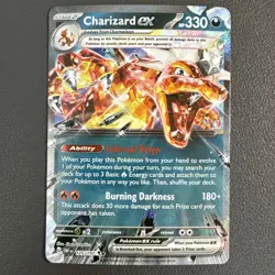 Charizard ex - Double Rare Holo 2023 Pokemon SV03: Obsidian Flames 125/197 LP - Image 1