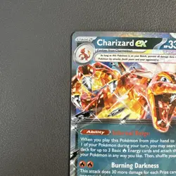 Charizard ex - Double Rare Holo 2023 Pokemon SV03: Obsidian Flames 125/197 LP - Image 3