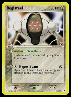 Pokemon Card - Registeel Holon Phantoms 29/110 Rare Non-Holo - Image 1