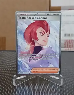 Pokemon Destined Rivals Team Rockets Ariana Special Illustration Card 237/182 LP - Image 1