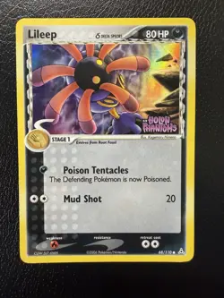 Lileep 68/110 Reverse Holo Delta Species EX Holon Phantoms Stamped LP - Image 1