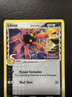 Lileep 68/110 Reverse Holo Delta Species EX Holon Phantoms Stamped LP - Image 2