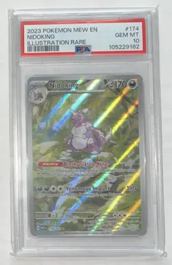 2023 POKEMON MEW EN-151 ILLUSTRATION RARE #174 NIDOKING PSA 10 - Image 1