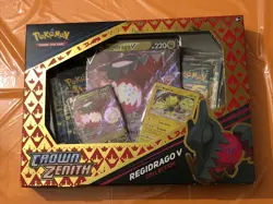Pokemon TCG Crown Zenith Regidrago V & Regieleki V Collection Boxes (Set of 2) - Image 2