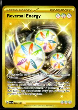 2023 TCG Pokemon #266 Reversal Energy 266/182 Holo Secret Rare Paradox Rift - Image 1