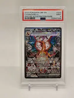 2023 POKEMON OBF EN-OBSIDIAN FLAMES SPECIAL ILLUSTRATION RARE CHARIZARD EX PSA 9 - Image 1