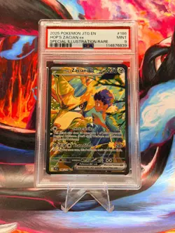 Pokemon Hop's Zacian ex 186/159 Sv09: Journey Together Holo - PSA 9 Mint - Image 1