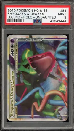 Pokemon Rayquaza & Deoxys Legend Top Undaunted Holo Ultra Rare #89 PSA 9 Mint - Image 1