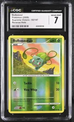 BULBASAUR Supreme Victors Reverse Holo #93 CGC 7 Pokemon [Nostalgium] - Image 1