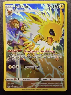 Pokemon TCG Jolteon TG04/TG30 Brilliant Stars Trainer Gallery NM - Image 1