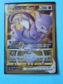 Mewtwo VSTAR (Secret) 086/078 Pokemon GO Holo NM - Image 1