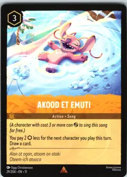Disney Lorcana Akood Et Emuti Winterspell Rare #29/204 NM - Image 1