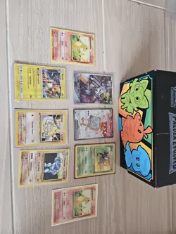 pokemon scarlet and violet paldea evolved Etb empty box mix of 8 cards - Image 1