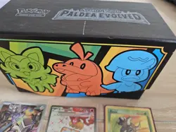 pokemon scarlet and violet paldea evolved Etb empty box mix of 8 cards - Image 5