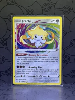 Pokemon TCG Jirachi Vivid Voltage 119/185 Rare Card Near Mint NM Condition - Image 1