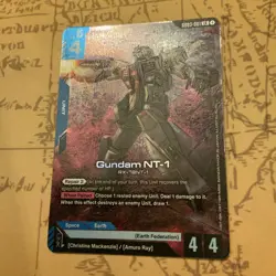 Bandai Gundam NT-1 GD03-001 Holo Unit Card Gundam War TCG English - Image 1