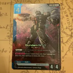Bandai Gundam NT-1 GD03-001 Holo Unit Card Gundam War TCG English - Image 2