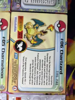 1999 Pokemon Topps Holo Base Set Trio Charizard Blastoise Venusaur Cards Blue - Image 3