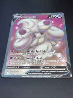 Alcremie V 064/072 Full Art Ultra Rare Shining Fates Pokemon Card NM - Image 1