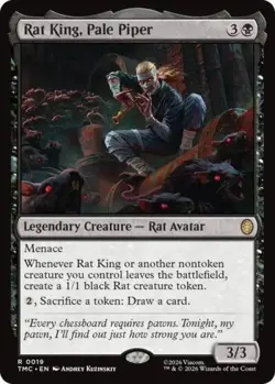 ~ Rat King, Pale Piper ~ NM ~ Commander: Teenage Mutant Ninja Turtles ~ MTG ~ - Image 1