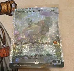 Leonardo, Cutting Edge SHOWCASE FRACTURE FOIL TMNT Pack Fresh MTG MINT🔥🔥🔥🔥🔥 - Image 1
