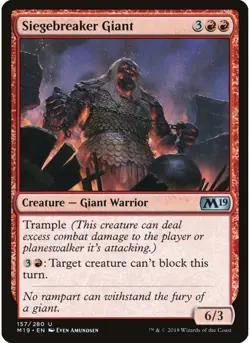 Siegebreaker Giant 157 MTG NM - Core Set 2019 - Image 1