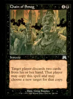 MTG Chain of Smog LP Light Play Onslaught [4059] - Image 1